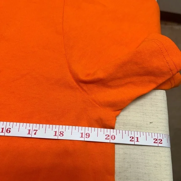 NWT Everlane men’s M organic cotton orange premium weight crew tee - Picture 4 of 11